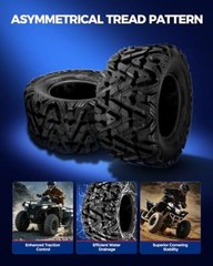 ATV UTV 26x11x12 ATV Mud All Terrain Tire 6PLY,Go Kart 26×11-12 Z-199 2pc