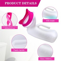 Urinals for Women and Men Portable Unisex Urinal Bottle 1000ml Female Urinati