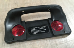 **W3431 MOBILITY SCOOTER LOWER REAR TAIL PANEL BLACK w/ RED ‚TAILLIGHTS‘ ~PART