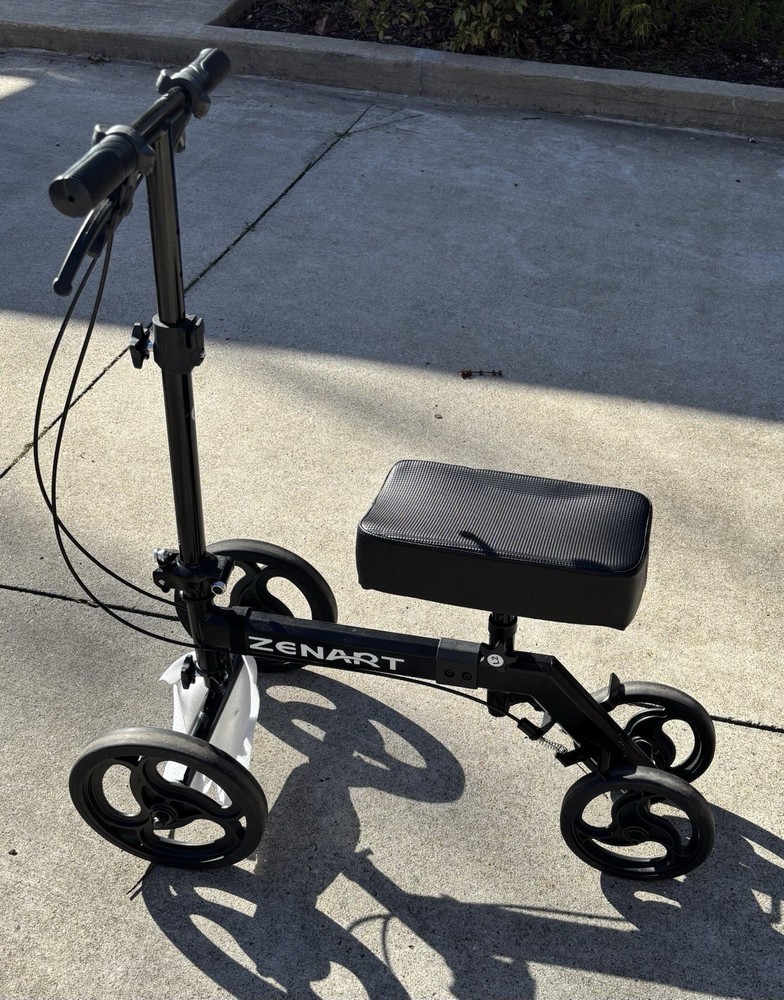 Zenart Knee Scooter Steerable Knee Walker MT-9253 NEW Black