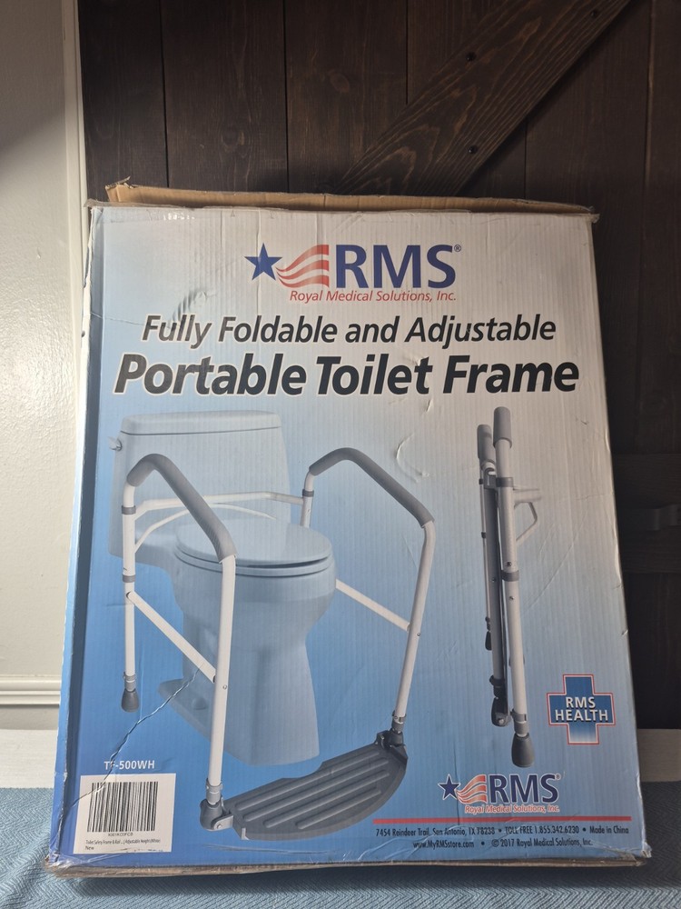 RMS Toilet Safety Frame & Rail – Folding & Portable Toilet Safety TF-500WH
