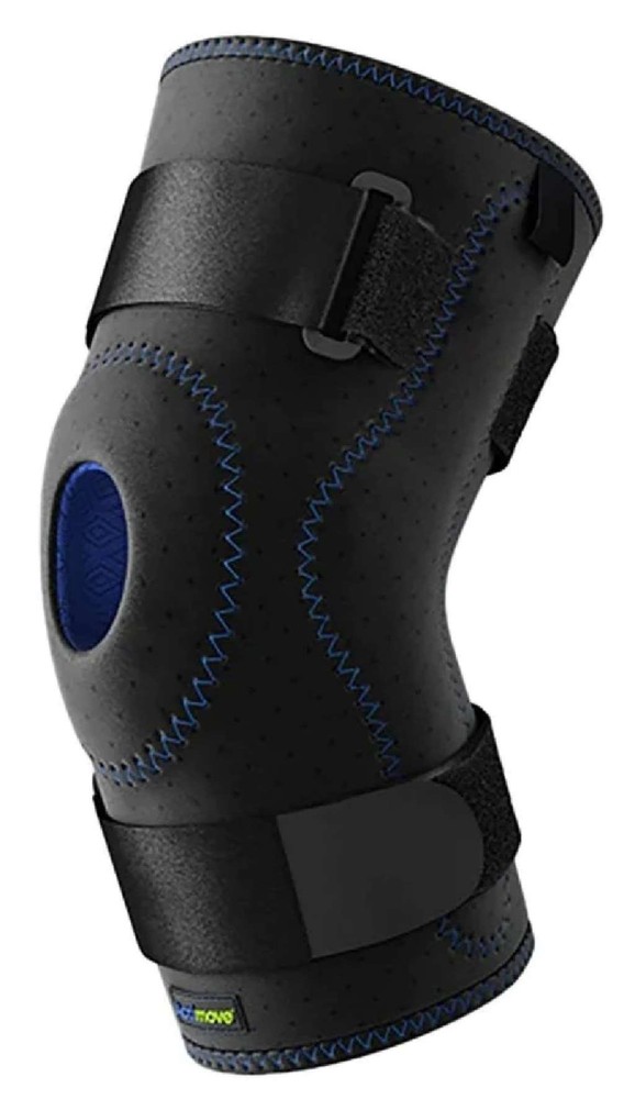 Knee Brace Adjustable Horseshoe, Simple Hinges, Condyle Pads (Black) X-Small by