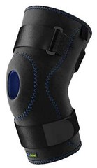 Knee Brace Adjustable Horseshoe, Simple Hinges, Condyle Pads (Black) X-Small by