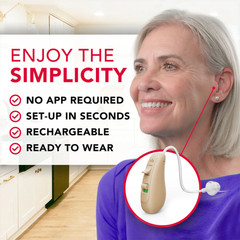 RCA RSH053 OTC Digital Behind-the-Ear Micro Sized Hearing Aid Set w/ Charging…
