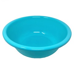 12″ Round Plastic Wash Basin Dish Bowl, Laundry Bowl, Cleaning Pail, 4 Colors