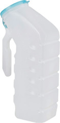 Male Urinal with Glow in the Dark Cover [32Oz Pack of 2] Portable Pee Bottles fo