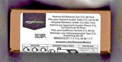Amazon Basics 60-Pack of size 312 hearing aid batteries UNOPENED BOX