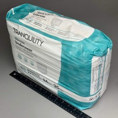TRANQUILITY 2PK of 25 Essential Underwear – Heavy Medium (34-48in) White