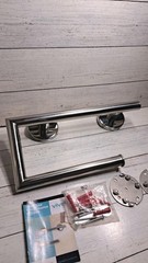 Grab Bar with Toilet Paper Holder Handrail Bar Combo for Bathroom Wall Safety…