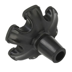 Cane Tips 6 Pillar Design Nonslip Rubber 19mm Crutch Tips with for Walking Stick