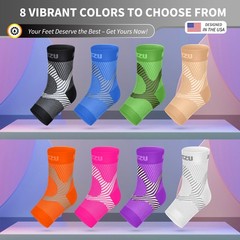 Compression Socks for Plantar Fasciitis, Large/X-Large (1 Pair), Black