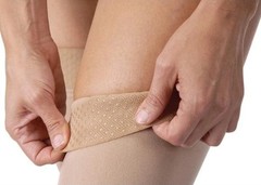 JOBST Relief Silicone Compression Thigh High, 30-40 mmHg Open Toe