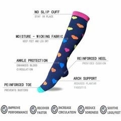 Compression Socks Stockings Knee High Womens Mens Medical 20-30 mmHG S/M-X/XL US
