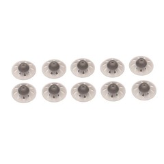 10pcs Black Open Hearing Aid Domes Tips For Phonak 6mm
