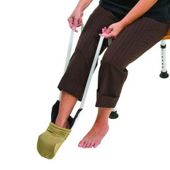 Deluxe 29 In. White Nylon Sock Aid