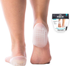 Tuli’S Heavy Duty Gel Heel Cups for Sever’S Disease, 1 Pair, Large | Shock-Absor