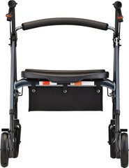 NOVA Star DX Heavy Duty Xtra Wide Rollator Walker – 8″ Wheels, Blue – Open Box