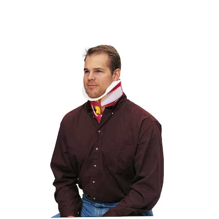 Ferno 822074 Cervical Extrication Collar, Polyethylene Foam, 27 In L, White