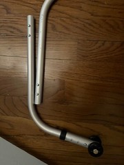 Pair Quickie Wheelchair Anti Tip Bars Sunrise Medical 900732 Wheelie Bar Tubular