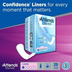 Confidence Discreet 28 Pack Liners – Ultra-Soft Disposable Bladder Control Pads