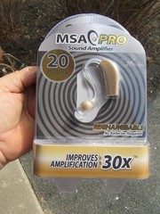 MSA Pro Sound Hearing Amplifier – Beige (1109351) New in box