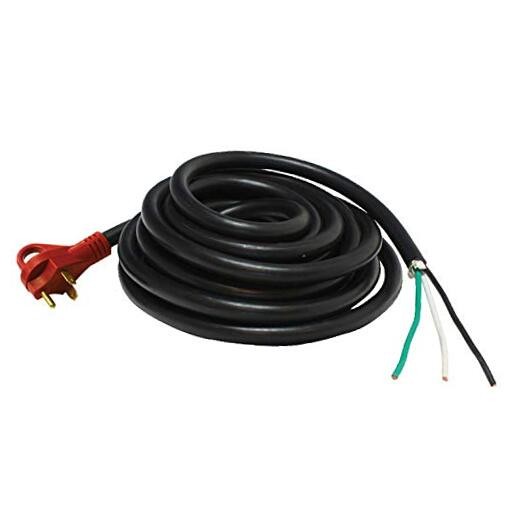 Mighty Cord A10-3025END RV Power Cord 25′, One End for Hard Wiring 30 Amp