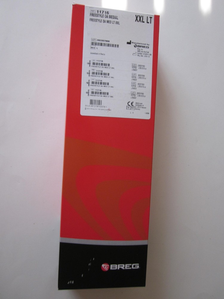 Breg Freestyle OA Medial Knee Brace Model 11716 XXLarge Left