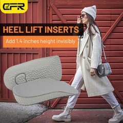Arch Support Invisible Shoe Insoles Inserts Pad Height Increase Heel Lift Taller