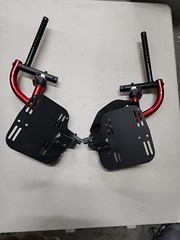 Quickie Iris Tilt-In-Space Manual Wheelchair Footrest With RECEIVERS