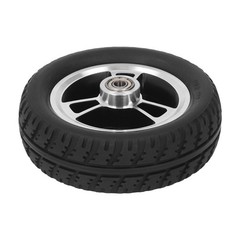 6in Solid Wheel Light Sturdy Aluminum Alloy Hub Replacement For Wheelchair Use
