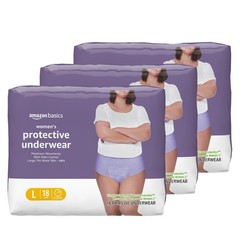 Maximum Absorbency Incontinence Underwear for Women, Disposable, Odor Control, L