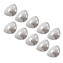 10 Pcs Hearing Aids Dome Soft Open Domes Black Layer Replacements Eartip