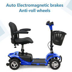 2024 4 Wheels Mobility Scooter Power Wheelchair Folding Electric For Home Travel
