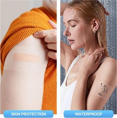 50 Pieces Transparent Stretch Adhesive Bandage Large Waterproof Transparent Film
