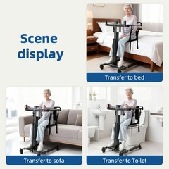 Patient Lift Transfer Chair , Adjustable Height Electric Lift Assist Device