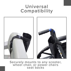 Universal Cane Holder for Mobility Scooters & Power Chairs – Black