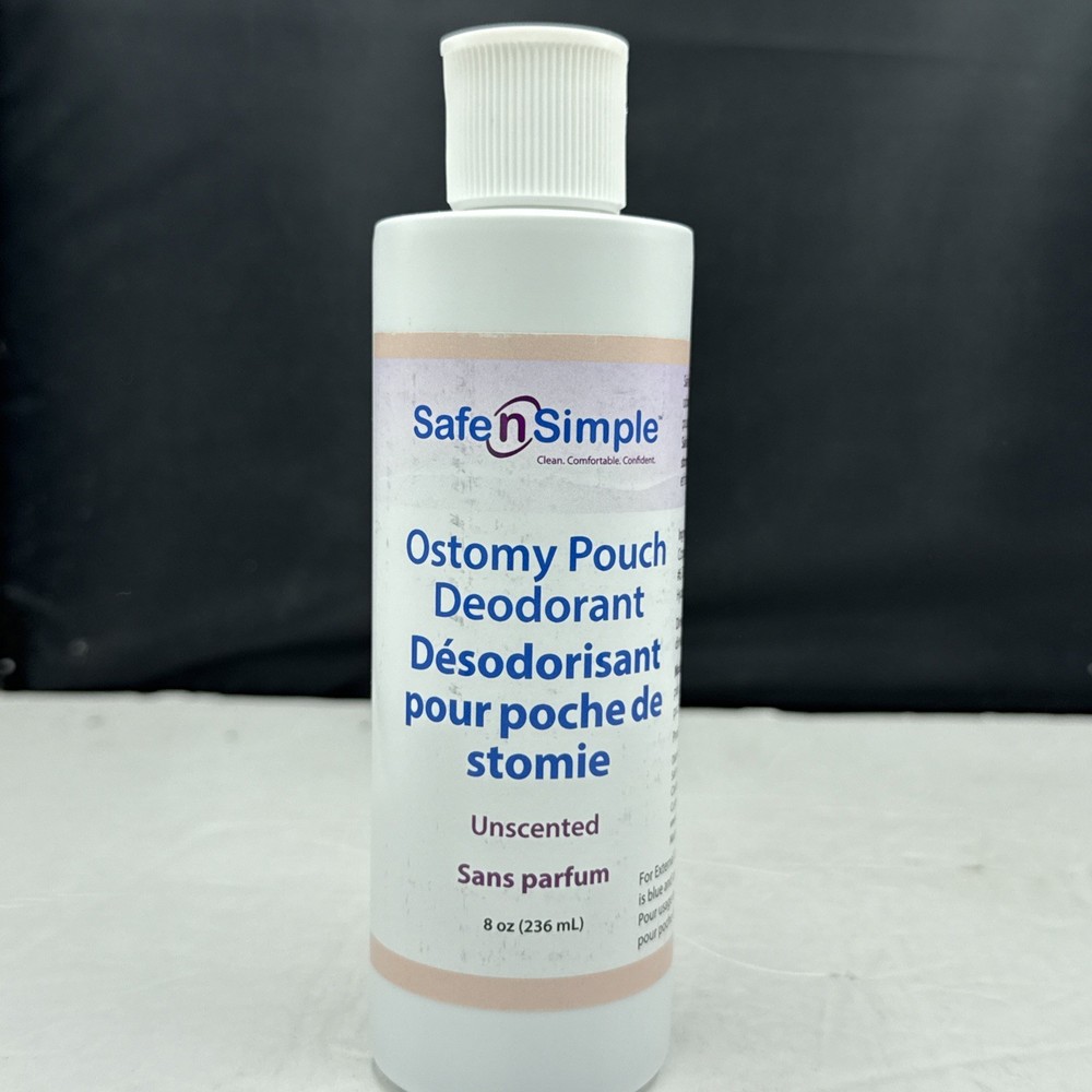 Safe n‘ Simple #SNS40208 Ostomy Pouch Deodorant Unscented 8oz new sealed FRESH