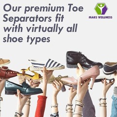 Mars Wellness Gel Toe Separators – Correct Bunions, Overlapping Toe