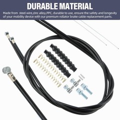 14Pcs Brake Cable Parts for Walkers Replace, Drive Rollator Replacement Parts wi