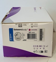 30 ConvaTec EsteemBody #423691 Closed Cut To Fit Pouches 1BX/30EA