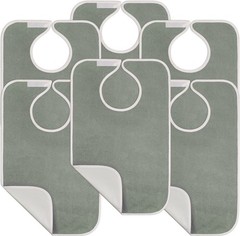 Utopia Towels 6 Pack Premium Unisex Adult Bibs for Elderly Women Men,…