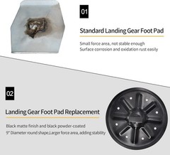 RV Foot Pad Replacement – 9″ Diameter Jack Feet – Corrosion-Resistant – 2 Pcs