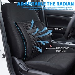 12x16in Lumbar Support Pillow Ergonomic Designed Back Support Cushion