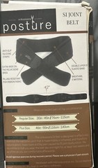 Vriksasana Posture Sacroiliac Belt Regular Size Dual Pull Mech. Open Box