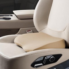 2 in 1 Wedge Car Cushions or Lumbar Support for Driving – 3.5 Inches Soft Mem…