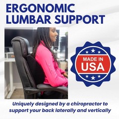 Ergonomic Lumbar Support Pillow – Orthopedic Back Cushion for Office, Car, Home