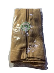 Zipper Compression Socks Open Toe Women 15-20 mmHg , XX-Large 1 Pair