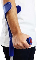PEPE Mobility – Forearm Crutches for Adults (x2 Units, Open 2 unités, Blue