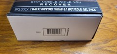 Copper Fit CFRRBK1SZ-001-OS Back Support Brace – Black(new Open Box)