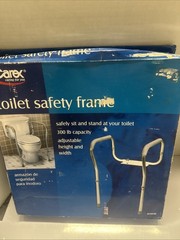 Toilet Safety Frame Carex Bath Bathroom Medical Adjustable Universal B358-00 NEW